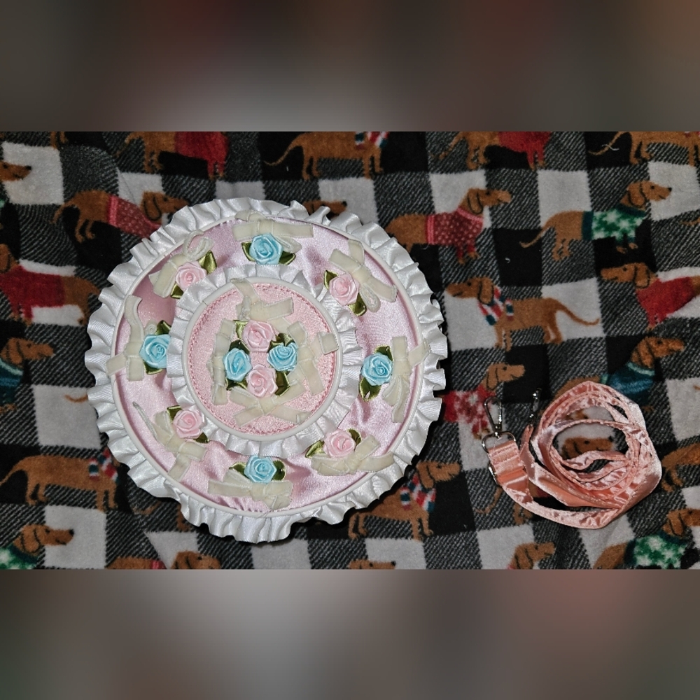 Sugar Thrillz Pink Floral Cake Crossbody Bag